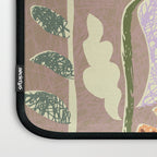 Block print summer meadow earthy tones Laptop Sleeve Gallery Image 3