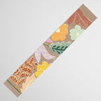 Block print summer meadow earthy tones Table Runner Gallery Image 3