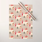 Festive Baubles With A Polar Bear Wrapping Paper Gallery Image 1