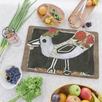Pretty Red Rose Bird Cutting Board Gallery Image 2