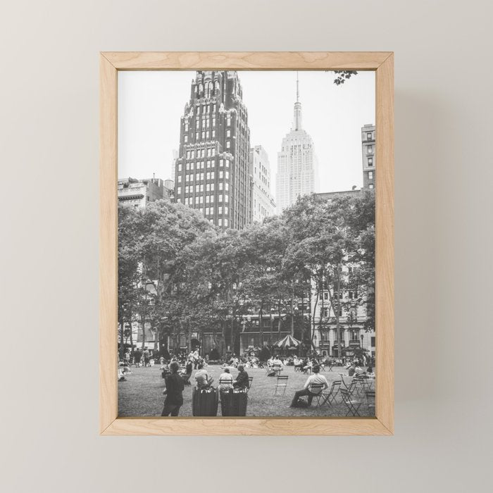 Bryant Park NYC Photography Mini Art Print Gallery Image 1