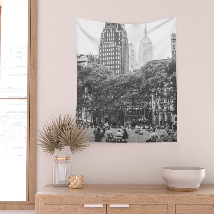 Bryant Park NYC Photography Wall Tapestry Gallery Image 2