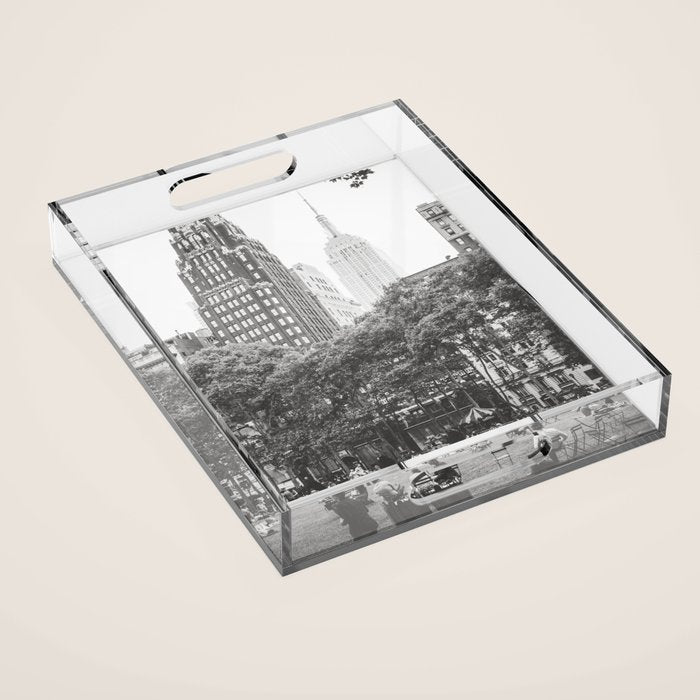 Bryant Park NYC Photography Acrylic Tray Gallery Image 1