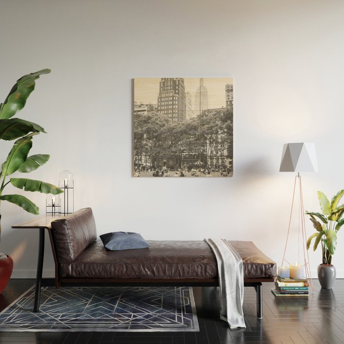 Bryant Park NYC Photography Wood Wall Art Gallery Image 2