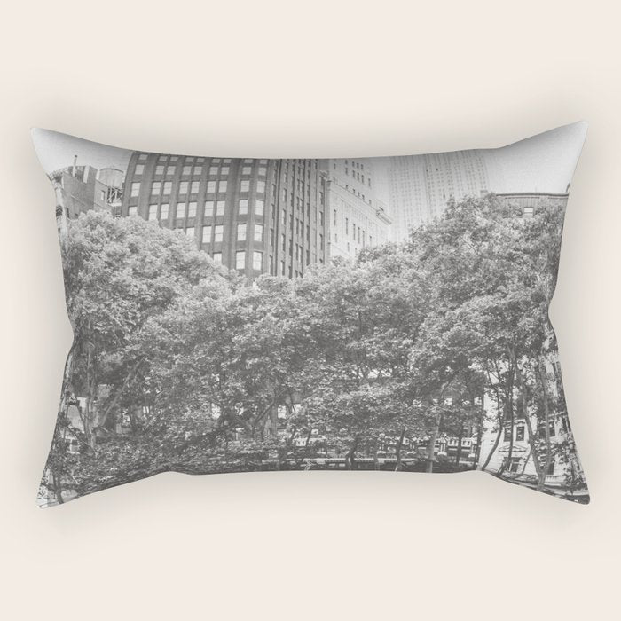 Bryant Park NYC Photography Rectangular Pillow Gallery Image 1