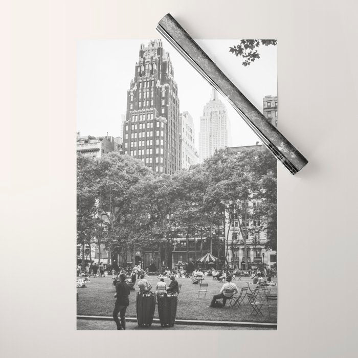 Bryant Park NYC Photography Wrapping Paper Gallery Image 1