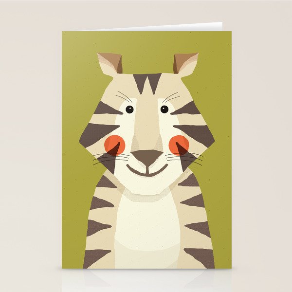 Tiger, Animal Portrait Stationery Card Gallery Image 2
