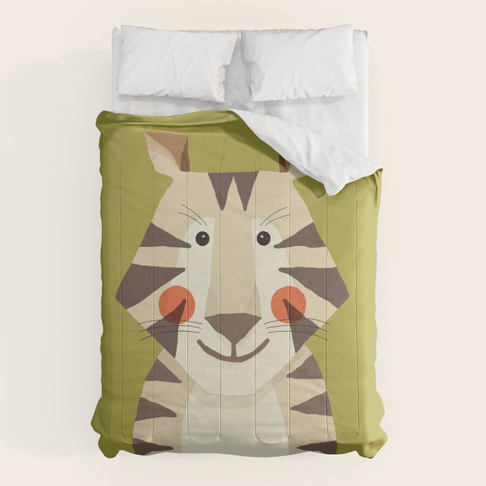 Tiger, Animal Portrait Comforter Gallery Image 6