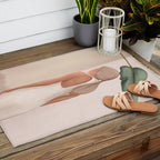 Abstract Woman in a Dress Outdoor Rug Gallery Image 2