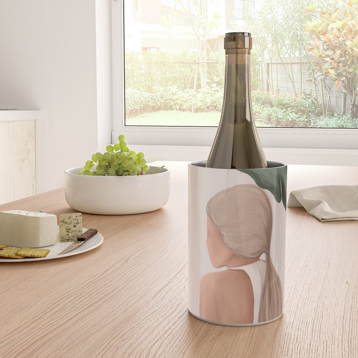 Abstract Woman in a Dress Wine Chiller Gallery Image 4