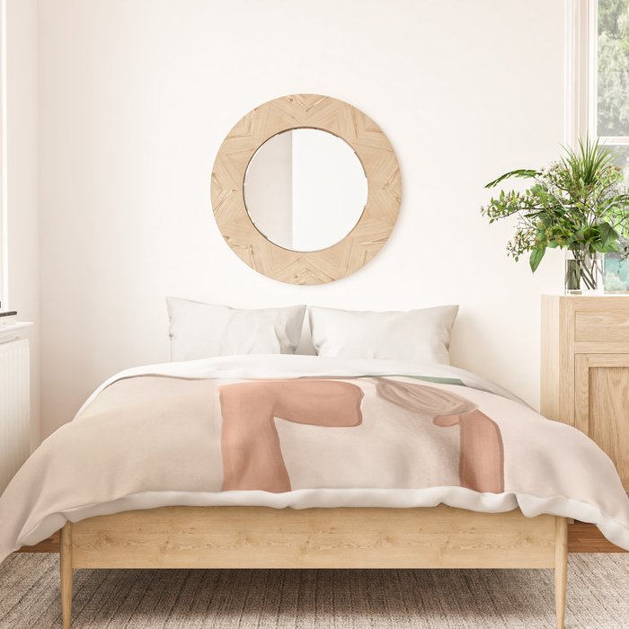 Abstract Woman in a Dress Duvet Cover Gallery Image 3