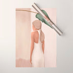 Abstract Woman in a Dress Wrapping Paper Gallery Image 1