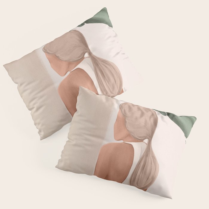 Abstract Woman in a Dress Pillow Sham Gallery Image 3