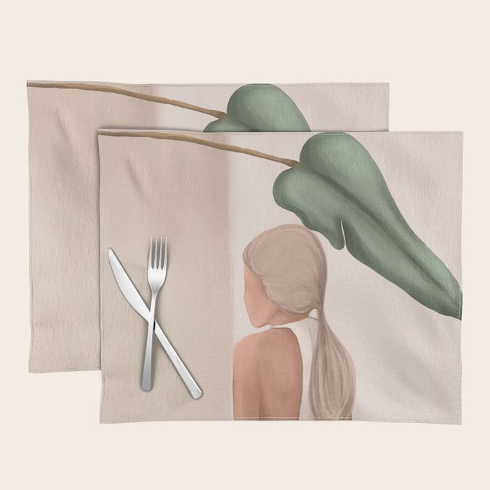 Abstract Woman in a Dress Placemat Gallery Image 1