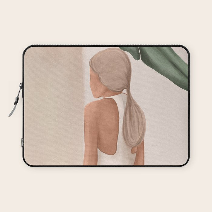 Abstract Woman in a Dress Laptop Sleeve Gallery Image 1