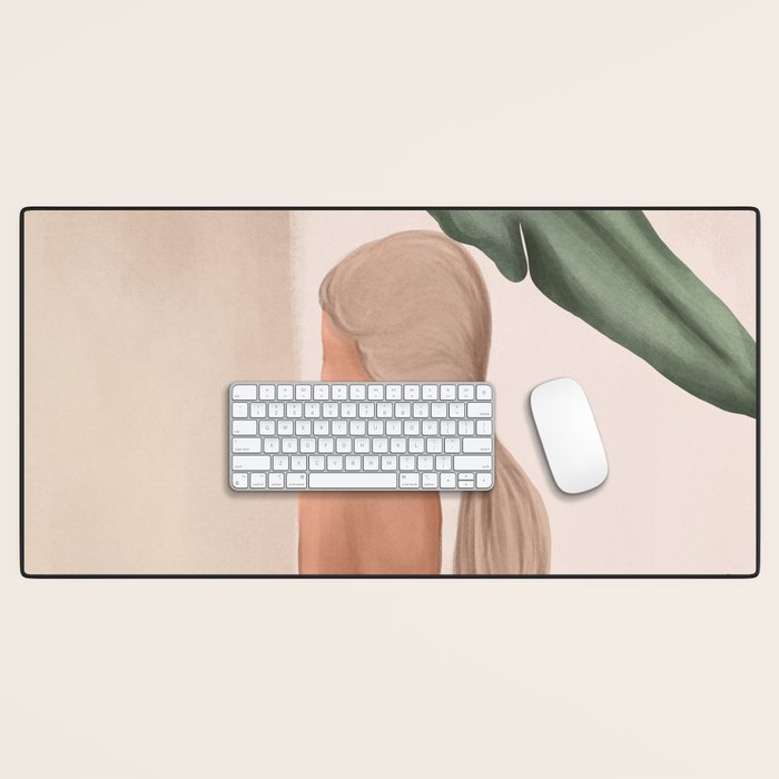 Abstract Woman in a Dress Desk Mat Gallery Image 1