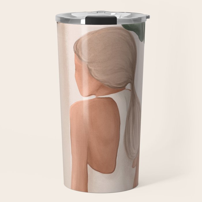 Abstract Woman in a Dress Travel Mug Gallery Image 1