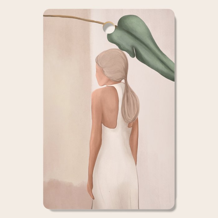Abstract Woman in a Dress Cutting Board Gallery Image 1