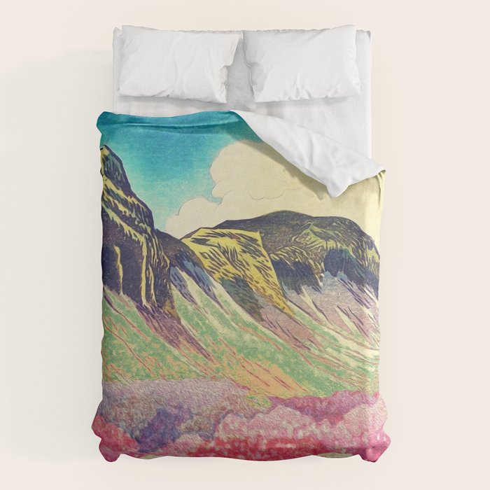 Walk towards Manayama Duvet Cover Gallery Image 6