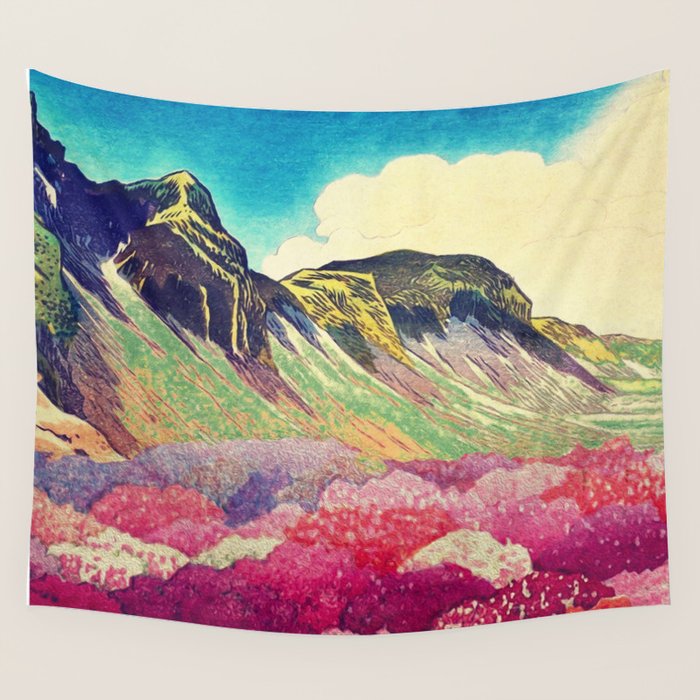 Walk towards Manayama Wall Tapestry Gallery Image 4