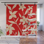 Abstract Minimal Flowers 30 Wall Mural Gallery Image 1