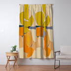 Mid Century Organic Shapes II Window Curtain Gallery Image 5