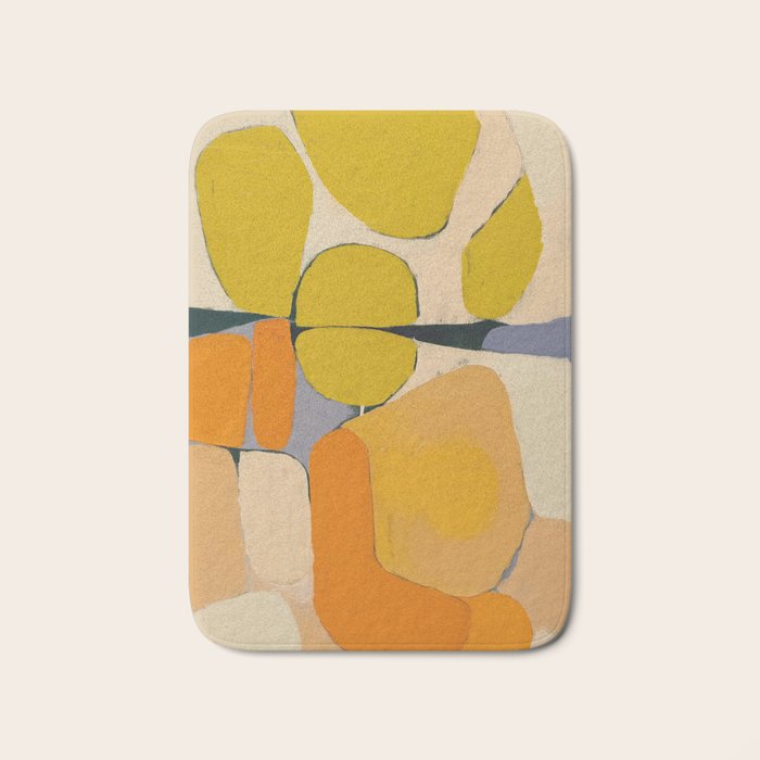 Mid Century Organic Shapes II Bath Mat Gallery Image 1