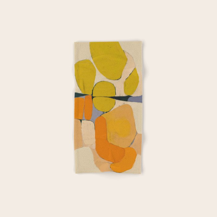 Mid Century Organic Shapes II Bath Towel Gallery Image 1