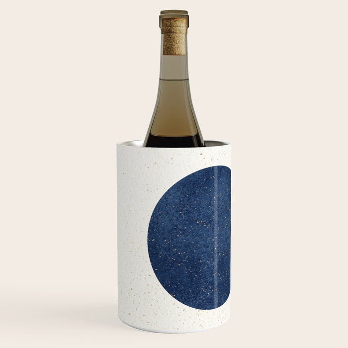 Circle Abstract - Dark Blue Navy Texture Wine Chiller Gallery Image 2