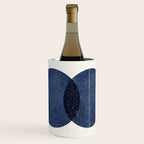 Circle Abstract - Dark Blue Navy Texture Wine Chiller Gallery Image 1