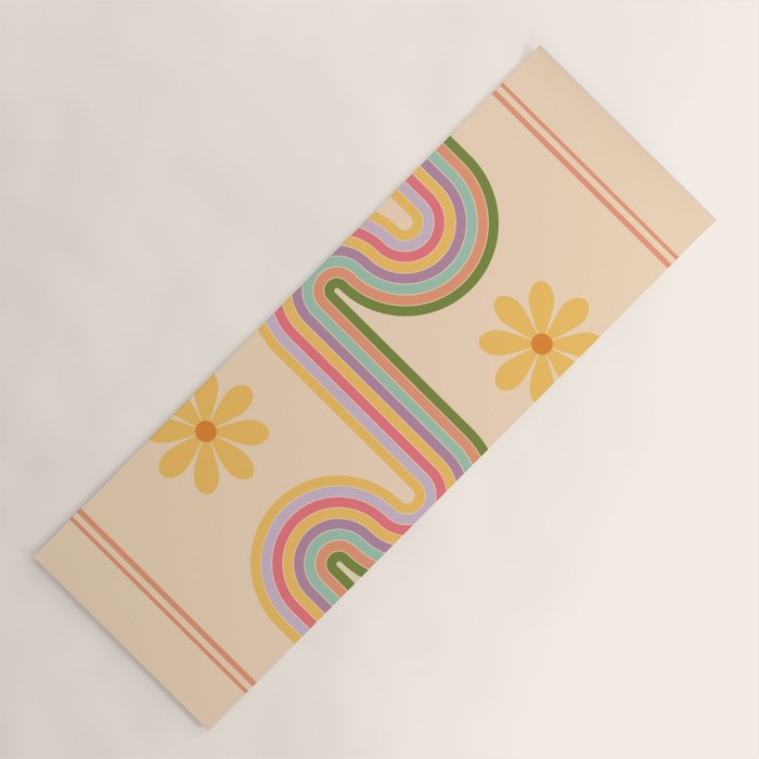 Floral Geometry 7 Yoga Mat Gallery Image 1