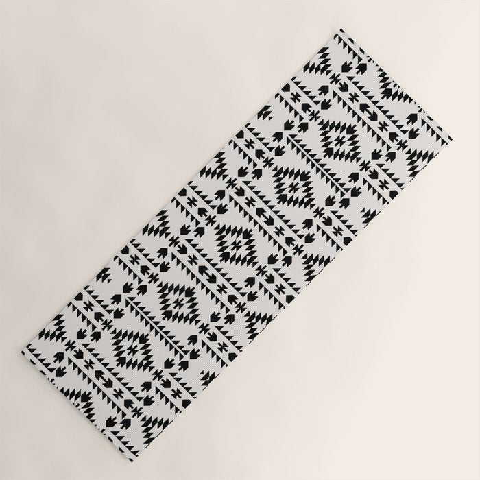 GEO PANEL WHITE Yoga Mat Gallery Image 1