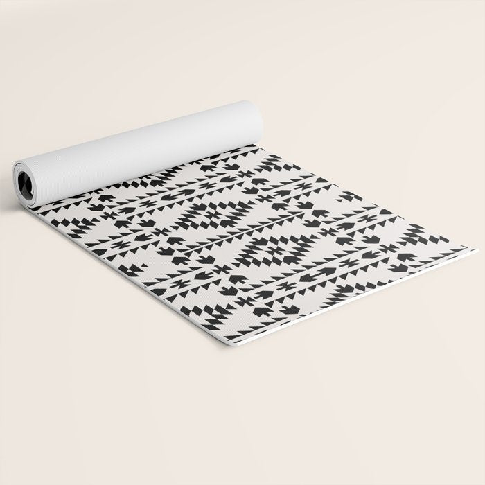 GEO PANEL WHITE Yoga Mat Gallery Image 2