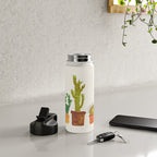 Hedgehog and Cactus (incognito) Water Bottle Gallery Image 5