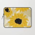 Minimalist Sunflowers Laptop Sleeve Gallery Image 1