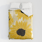 Minimalist Sunflowers Duvet Cover Gallery Image 6