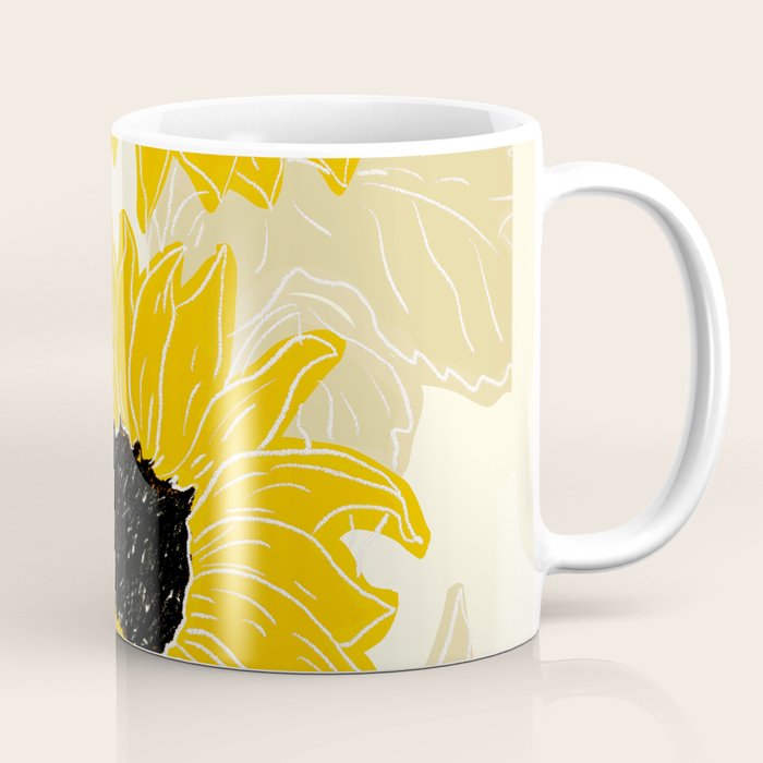 Minimalist Sunflowers Coffee Mug Gallery Image 1