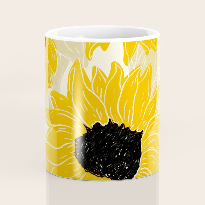 Minimalist Sunflowers Coffee Mug Gallery Image 4