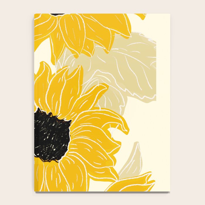Minimalist Sunflowers Notebook Gallery Image 4