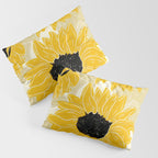 Minimalist Sunflowers Pillow Sham Gallery Image 3
