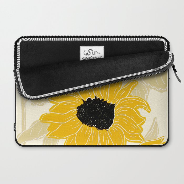 Minimalist Sunflowers Laptop Sleeve Gallery Image 2