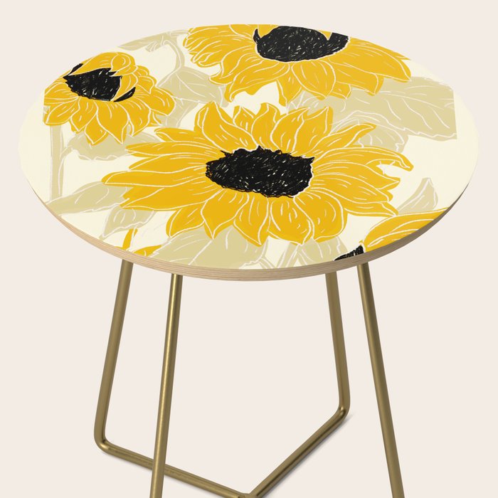Minimalist Sunflowers Side Table Gallery Image 2