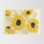 Minimalist Sunflowers Rug Gallery Image 2