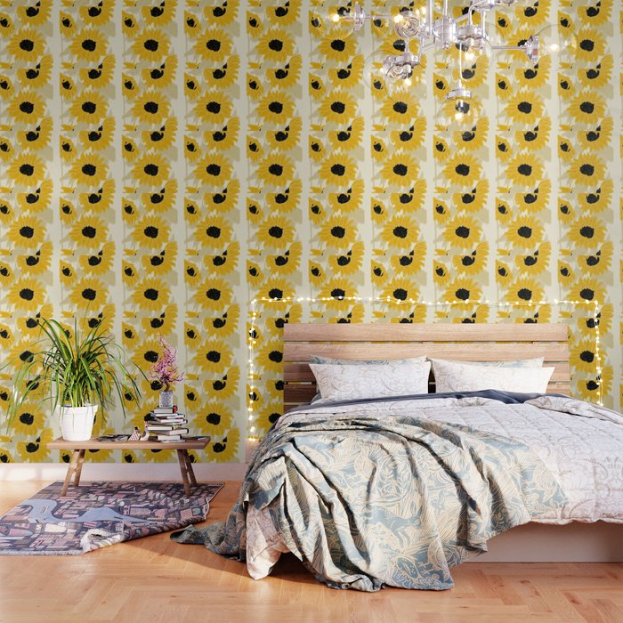 Minimalist Sunflowers Wallpaper Gallery Image 3