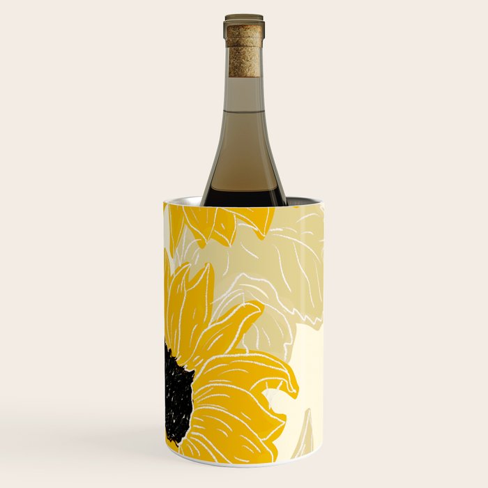 Minimalist Sunflowers Wine Chiller Gallery Image 3