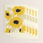 Minimalist Sunflowers Wrapping Paper Gallery Image 3