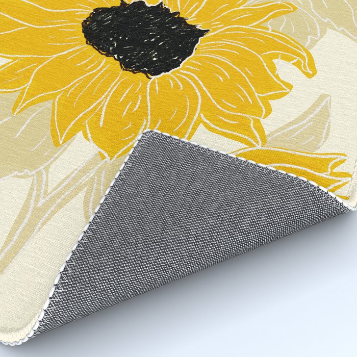Minimalist Sunflowers Rug Gallery Image 4