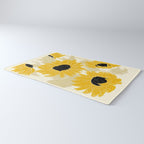 Minimalist Sunflowers Rug Gallery Image 3