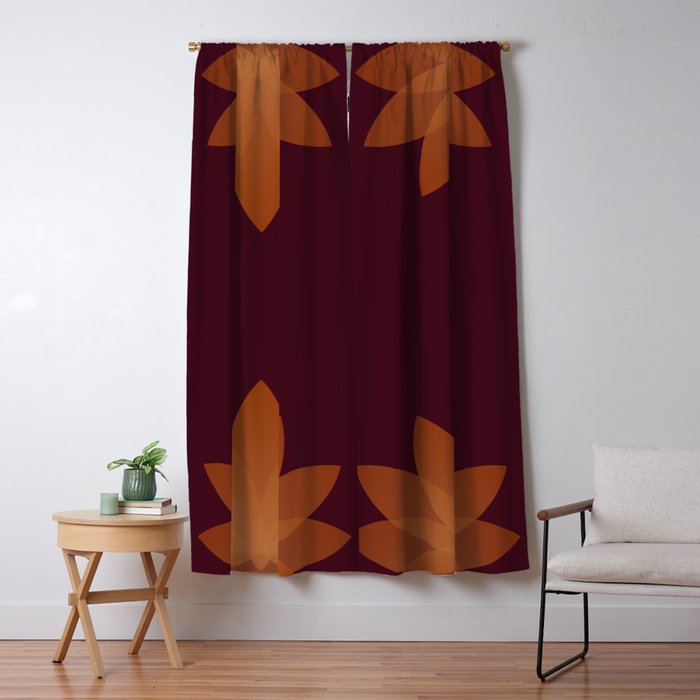 Lotus Flower Minimalism XII Window Curtain Gallery Image 5