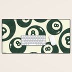 The 8 Ball Clubhouse Old Money Green Desk Mat Gallery Image 1